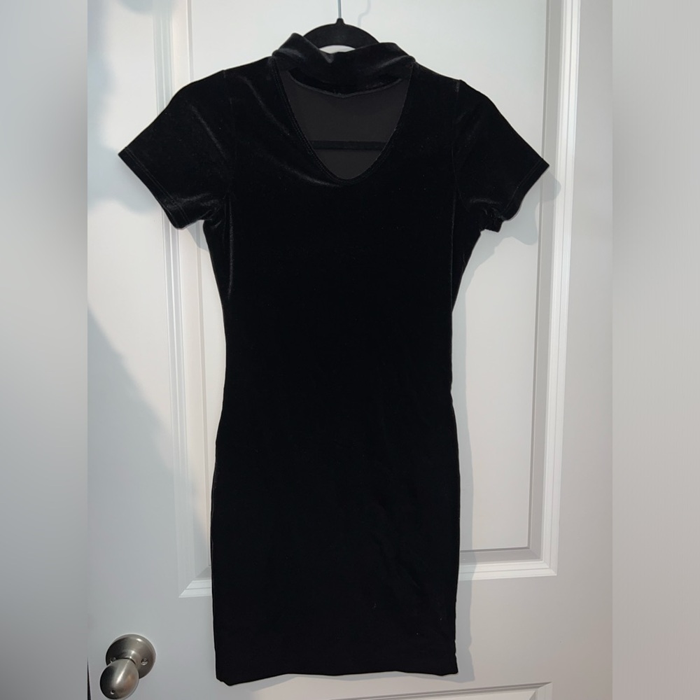 Cheryl Creations Black Velvet Dress Size S